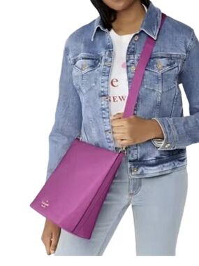 Kate Spade New York Chelsea Duffle  Fushia Crossbody Nylon